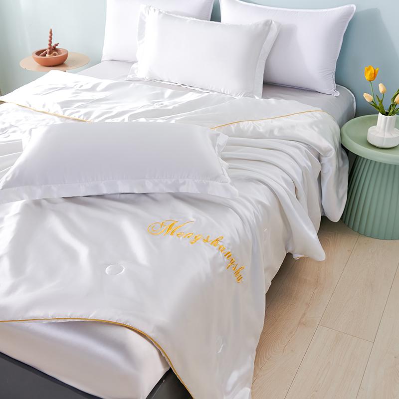 Летнее стираное шелковое одеяло, весеннее тонкое пододеяльник, мягкое шелковистое одеяло с ледяным охлаждением, постельное белье, одеяло размера «queen-size», односпальная двуспальная кровать