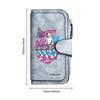Wolf Print Long Wallet Forever Stylish Casual Portable Multi Card Holder Purse