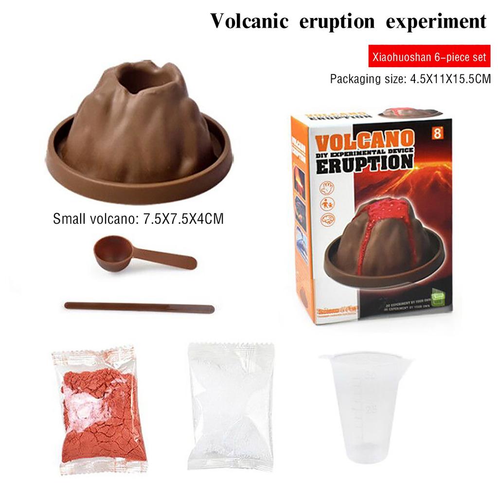 Volcano Eruption DIY Science Experiment Set Children's Toy Equipment Making Science Education Model