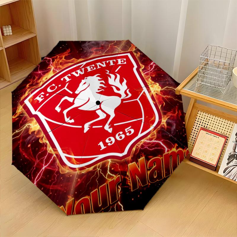 Автоматический 3-складной зонт FC Twente, 8 ребер, ветрозащитный, складной, защита от солнца и дождя, для путешествий на открытом воздухе, для ежедневного использования