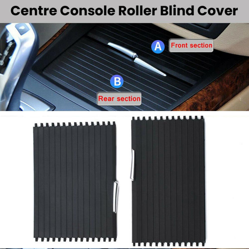 Car Storage Box Center Console Roller Blind Cover 2x For BMW X5 X6 E71 2007-2014