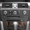 Для BMW E60 5 серии 2004-2009 Из кожи Алькантара/Углеродное волокно Накладка на центральную консоль, панель CD Стикер Аксессуар для интерьера автомобиля