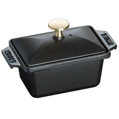 Форма для террина чугунная - STAUB - Прямоугольная 15x11см - Черная - Сохранение ароматов - Для всех типов плит
