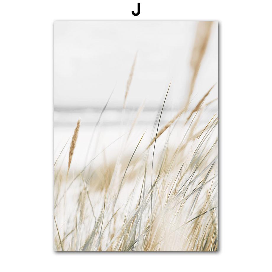 Пляжная доска для серфинга Морская звезда Тростник Летний прибой Пейзаж Бежевые постеры Картина на холсте Настенные художественные картины для декора гостиной