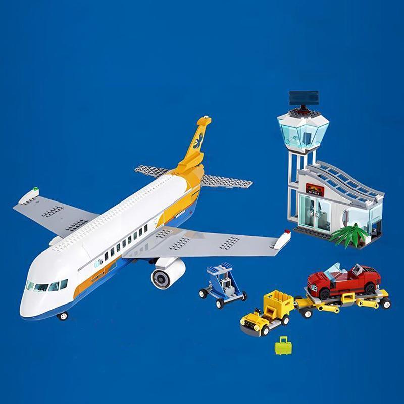 City Airport Aircraft Plane Model Building Bricks Educational Plane Building Blocks Compatible Toys Children Birthday Gift