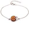 [R5504] - Handcrafted Silver Bracelet 'Inspiration' Amber Silver (rhodium) - 16x12mm
