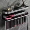 For Dyson Hair Curler Storage Rack Holder Hair Dryer Shelf Hairs Styler Holder Wall Hanging No-Punch Shelf Bathroom Accessorie