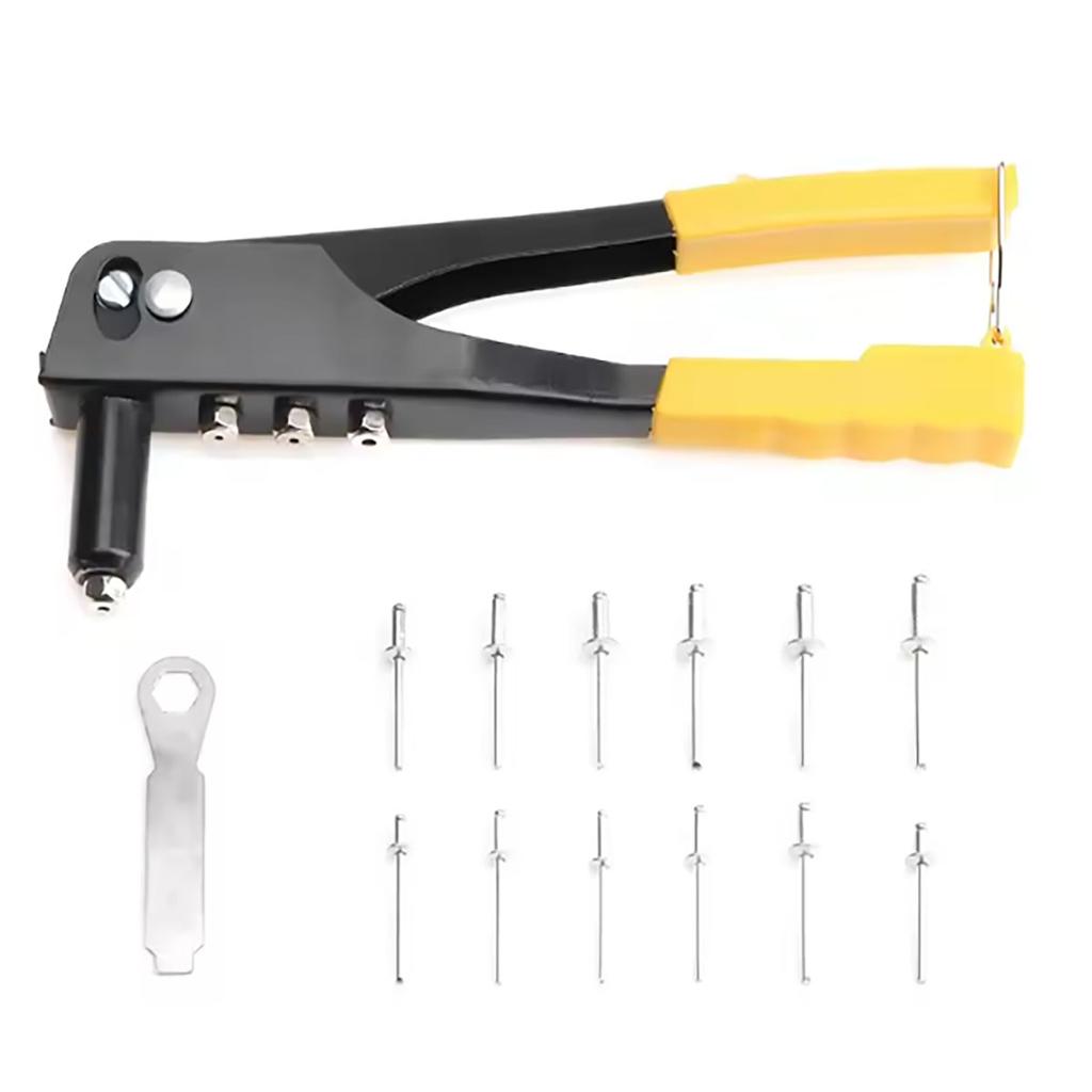 120Pcs Rivets / Heavy Duty Riveter Set Pop Rivet Gun Assortment Kit Hand Tools Rivet Nut Tool
