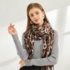 2024 Winter New Fashion Leopard Scarf Women's Versatile Thickened Imitation Cashmere Shawl Dual Purpose Scarf