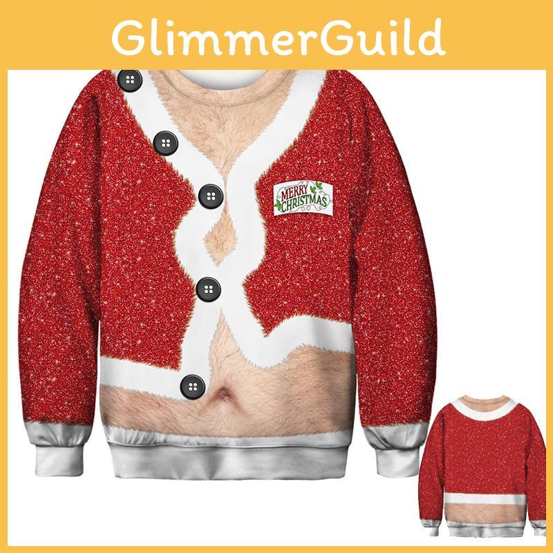 И Мягкий Мужской Женский Уродливый Рождественский Свитер С Длинными Рукавами, Пуловерного Дизайна**