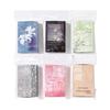 MòMòBái Silver Embossed Matchbox Sticky Notes - Leaf Flowing Light Series, 6 Styles.