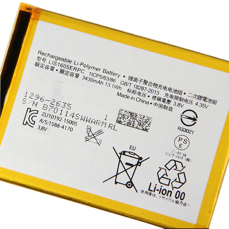 Original High Capacity Phone Battery For For SONY Xperia Z5 Premium Z5P E6883 LIS1605ERPC 3430mAh
