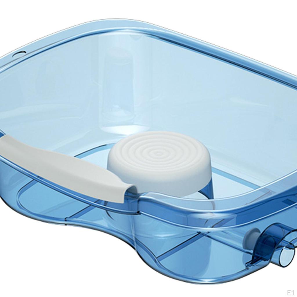 Шампунь для мытья волос со сливным шлангом, высокая прозрачная портативная чаша для мытья посуды