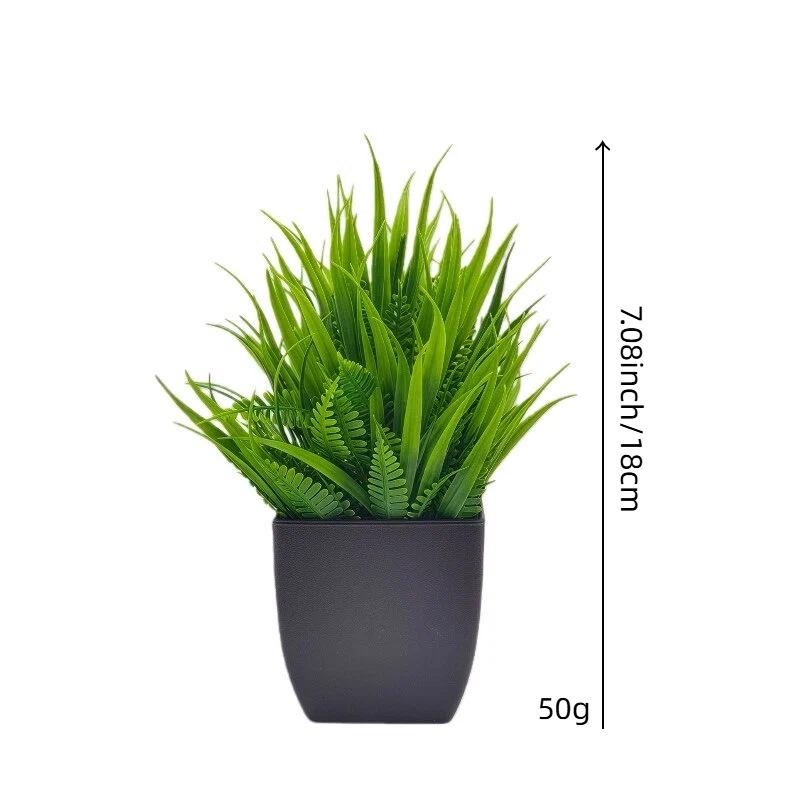 10-Piece Decorative Small Potted Green Plants for Home & Office