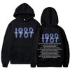 Мужская и женская флисовая толстовка с принтом Taylor Crewc Swift 1989 года, модная, роскошная, повседневная, спортивная толстовка с капюшоном