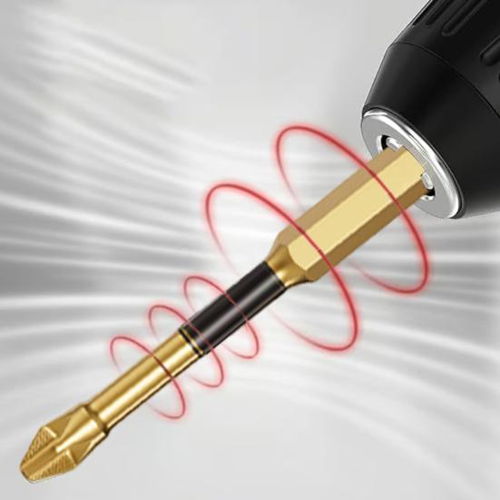 Набор из 6 сверл с магнитным наконечником, 60HRC, антикоррозийное покрытие высокой твердости