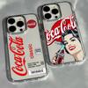 Чехол для телефона с горячим напитком c-cola c-coca для Samsung Galaxy S25 S24 S23 S22 S21 S20 FE Ultra Edge Plus 4G 5G Прозрачный Мягкий Чехол