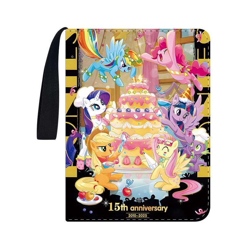 400/900 Anime My Little Pony Vol.8 Hidden Zrsc Card 4/9 Card Slots Collections Zipper Double Pocket Card Binder Holder Toy Gifts