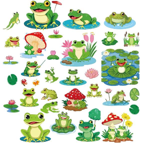 CRASPIRE Green Leaf Window Decal 8 Sheets Adhesive Jungle Leaves Window Stickers Removable Waterproof PVC Clings for Home Living Room Balcony Kitchen