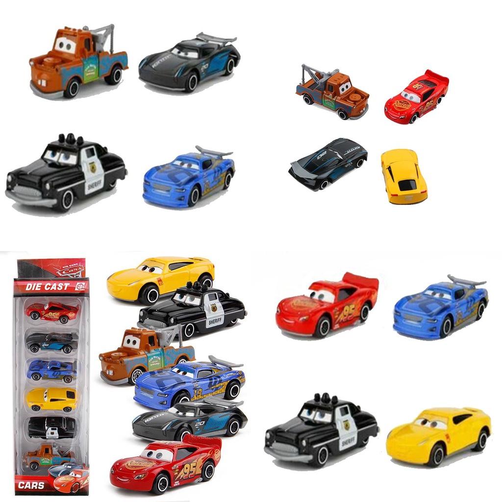 Disney Pixar Тачки Молния Маккуин Модель гоночного автомобиля Игрушка для детей Набор для коллекции 6 шт. Классические автомобили