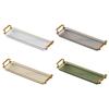 Nordic Serving Tray with Handles Multipurpose Decorative Tray Vanity Tray for Living Room Bathroom Office Bedroom Party