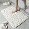 Bathroom Bathtub Water Absorption Carpets Floor Rug Bath Mat Doormat Cobblestone Embossed