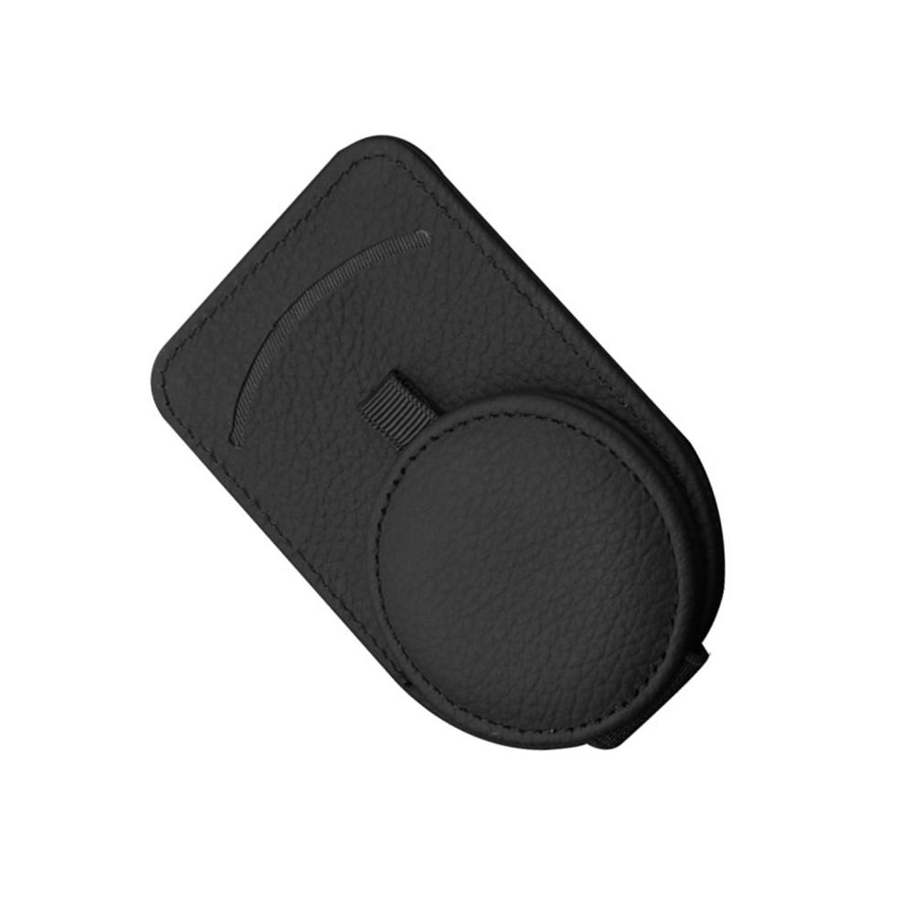 Автомобильный держатель для очков, многофункциональный солнцезащитный козырек, кожаный держатель для очков, магнитный держатель для солнцезащитных очков, вешалка, универсальный