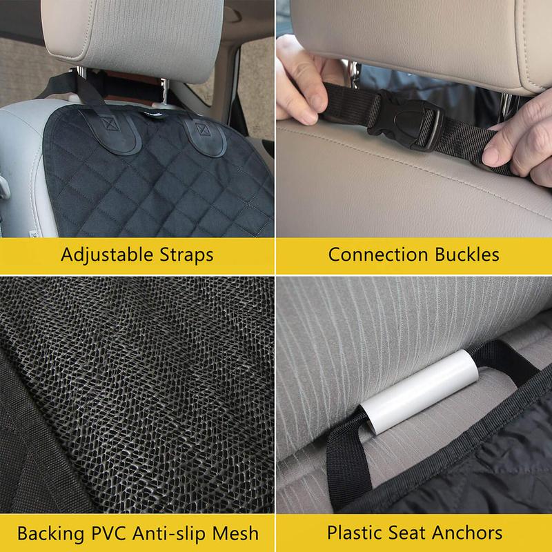 Dog Car Seat Covers 100% Waterproof Pet Cats Carrier Mat Seat Cover for Cars Trucks and SUV Front Seat Dog Accessories