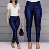 Womens PU Leather Slim Fit Pants Winter Casual Sexy Trousers