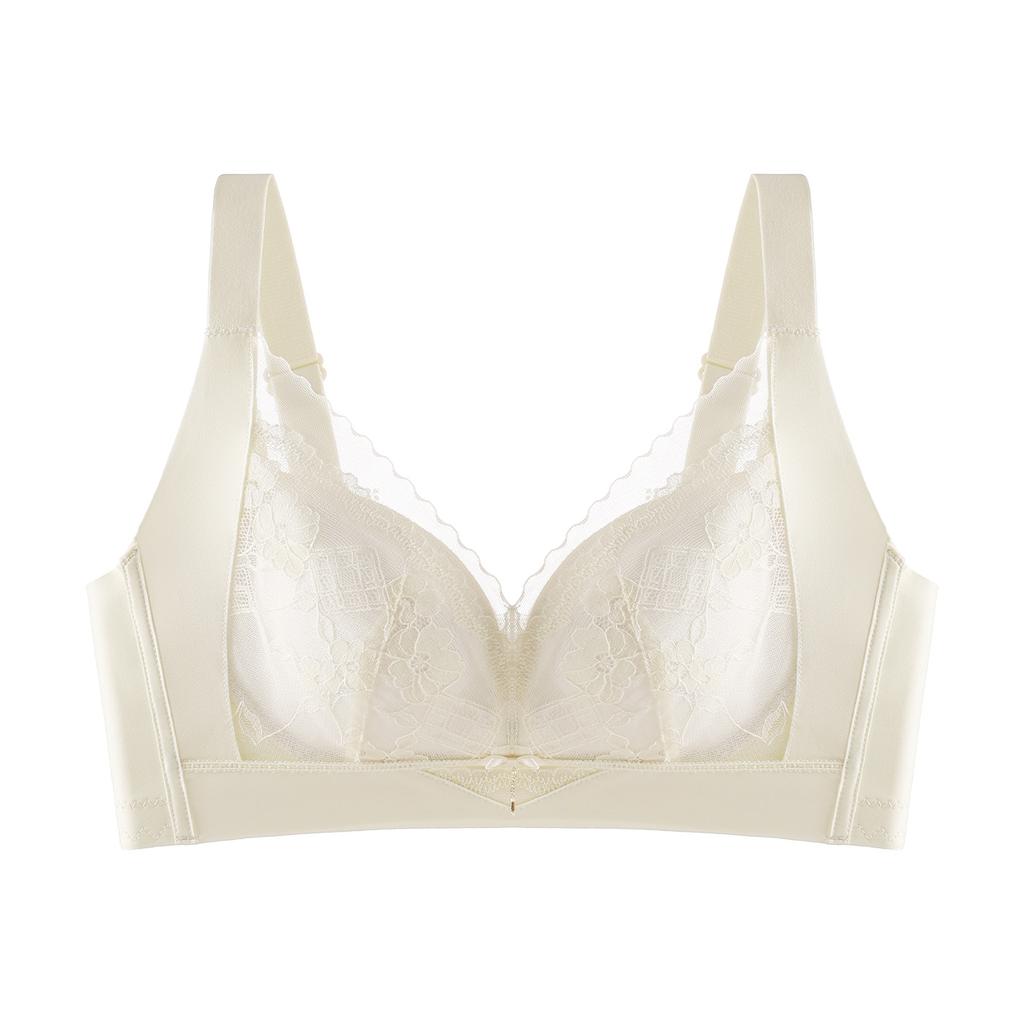 No steel ring adjustment bra cover, sexy lace, small breasts show large gathering, medium thickness and comfort