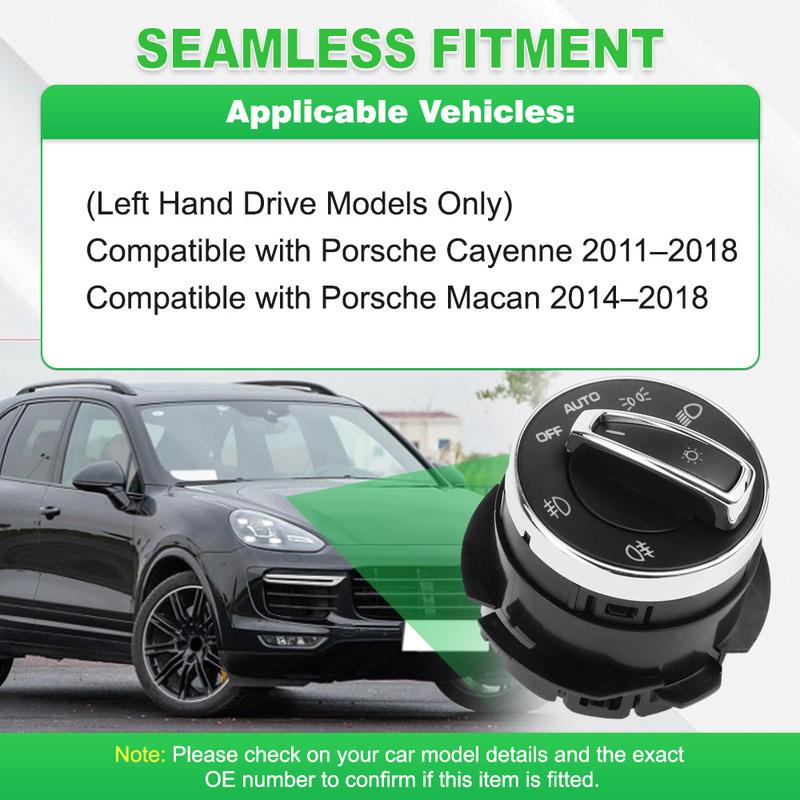 Для Porsche Macan 2014–2018 для Porsche Cayenne 2011–2018 Переключатель управления фарами 4 контакта AN-3465 EWS-PS-010 95861353302