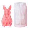 Силиконовые формы для поделок, многоразовые, эпоксидная форма для литья, 3D-форма для изготовления свечей в виде кролика, силиконовые формы для поделок 3D из смолы