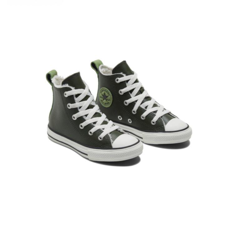 Converse Кеды Chuck Taylor All Star High top Детские Канвасовые Зеленые Для Детей Возрастом 3-7 Лет A01471C