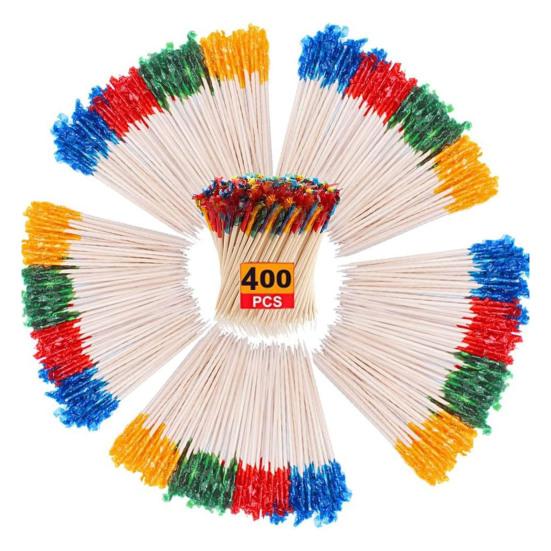 Бамбуковые зубочистки для закусок Натуральные зубочистки для вечеринок без заноз для коктейльных напитков, фруктов, сэндвичей, аксессуары для доски для закусок