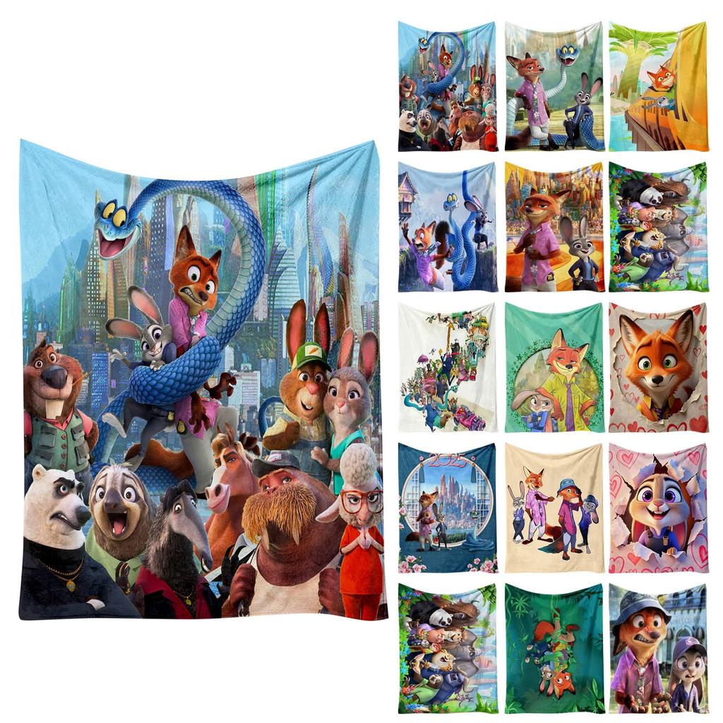 Soft Flannel Blanket, Anime-themed Shawl Blanket, Sofa Blanket, Daily Shawl Blanket