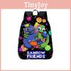 Friends Color Rainbow Anime Cartoon Print School Backpack For Boys Girls And
