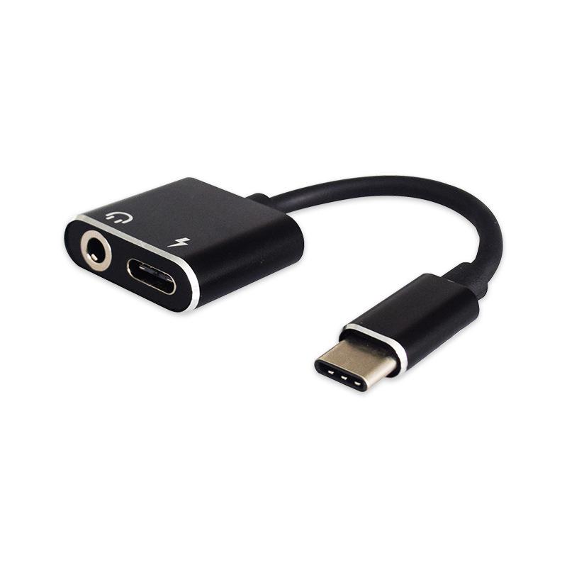 Кабель-адаптер для наушников Type-C - 3,5 мм: Поддерживает зарядку, музыку и звонки.