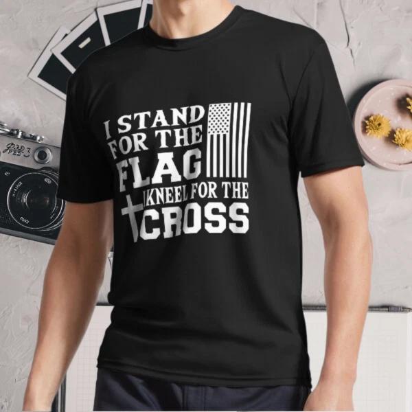 New Shirt I Stand For The Flag I Kneel Active Logo T-Shirt Funny Size S - 5XL
