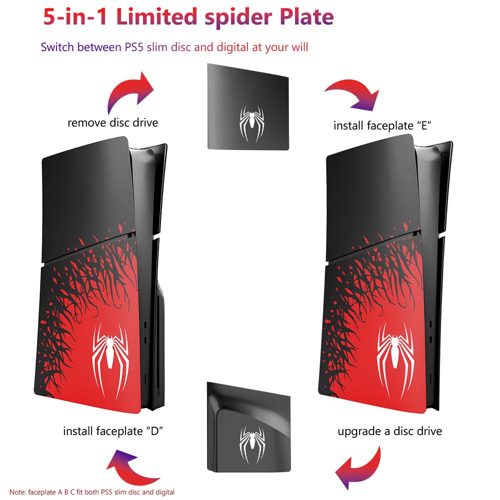 Лицевая панель для Playstation 5 Slim Disc Digital Edition PS5 Cover Skin Лицевые панели