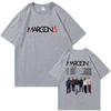 Maroon 5 Cotton Tshirt Oneck Short Sleeve Unisex Fan Gift Graphic Tee