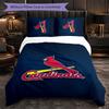 Улица. Набор постельного белья из микрофибры с узором Louis Cardinals, 3 предмета, Декор, Комплект с пододеяльником для спальни, Домашнее использование