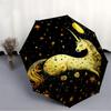 1PC Unicorn Fantasy Automatic Folding Umbrella Portable Collapsible 8-Rib Umbrella for All Seasons, Casual Outdoor Accessory, A03