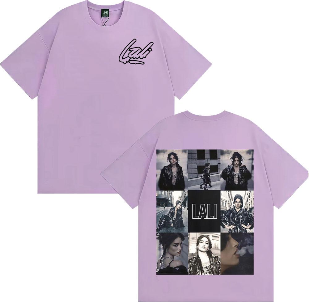 Singer Lali Esposito Tour 2025 Graphic Tee Shirt Men Women Fashion Trending Short Sleeve T-shirt Summer Tops Pure Cotton T Shirt