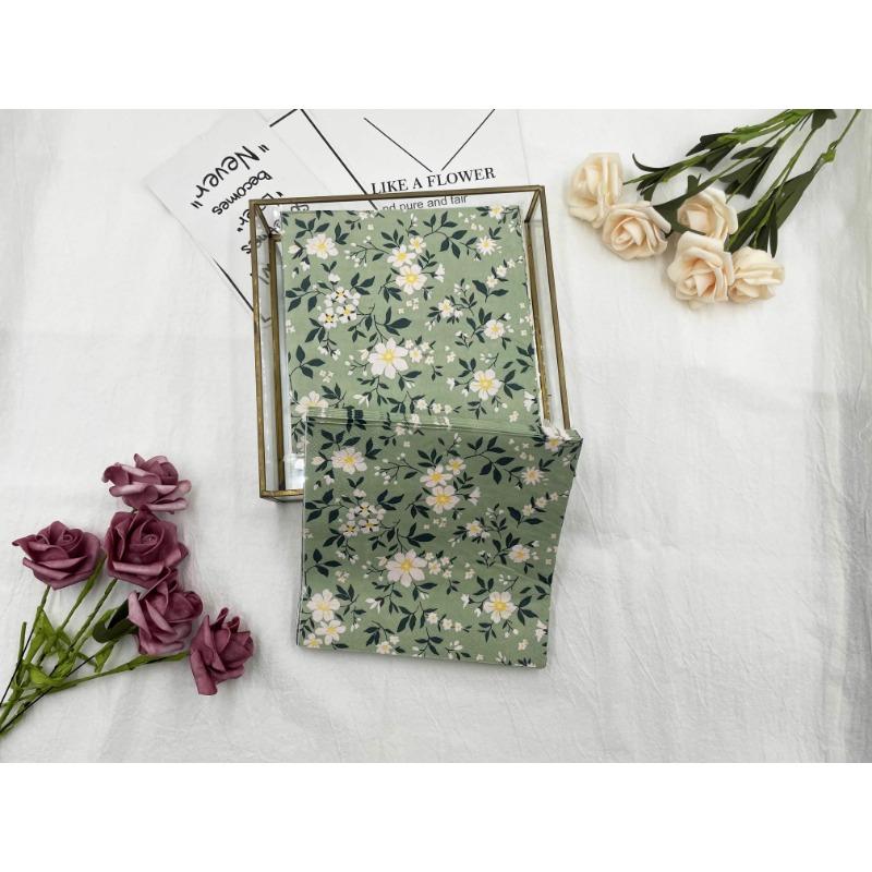 20pcs/Pac 33*33cm 2-Ply Disposable Party Napkin Floral Pattern