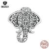 Стерлингового Серебра 925 Слон Бог Очарование Винтажный Узор Подвеска Подходит Для Женщин DIY Браслет Ожерелье Ювелирные Изделия