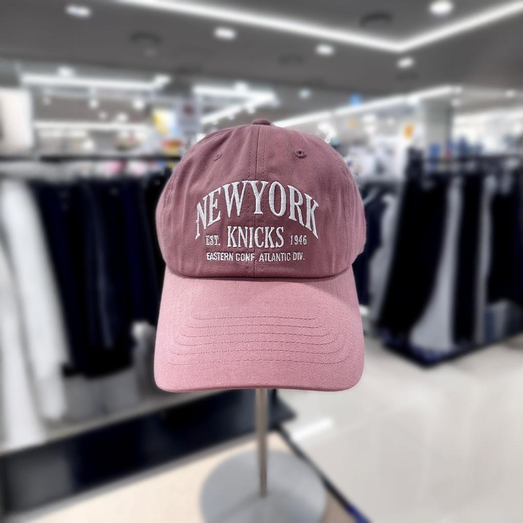 [NBA] Unisex NYK Wording Graphic Overcap Soft Ball Cap Hat N255AP242P