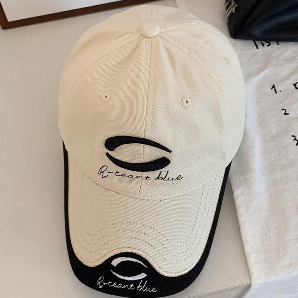 Y2K Letter Peaked Cap Embroidery Visors Snapback Cap Casual Vintage Baseball Cap  Unisex