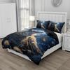 Комплект постельного белья Волк и Ворон Знаменитое Аниме Комплекты пододеяльников Одеяло Постельное белье Полуторный Двуспальный Кинг Односпальный Размер Дропшиппинг Подарок