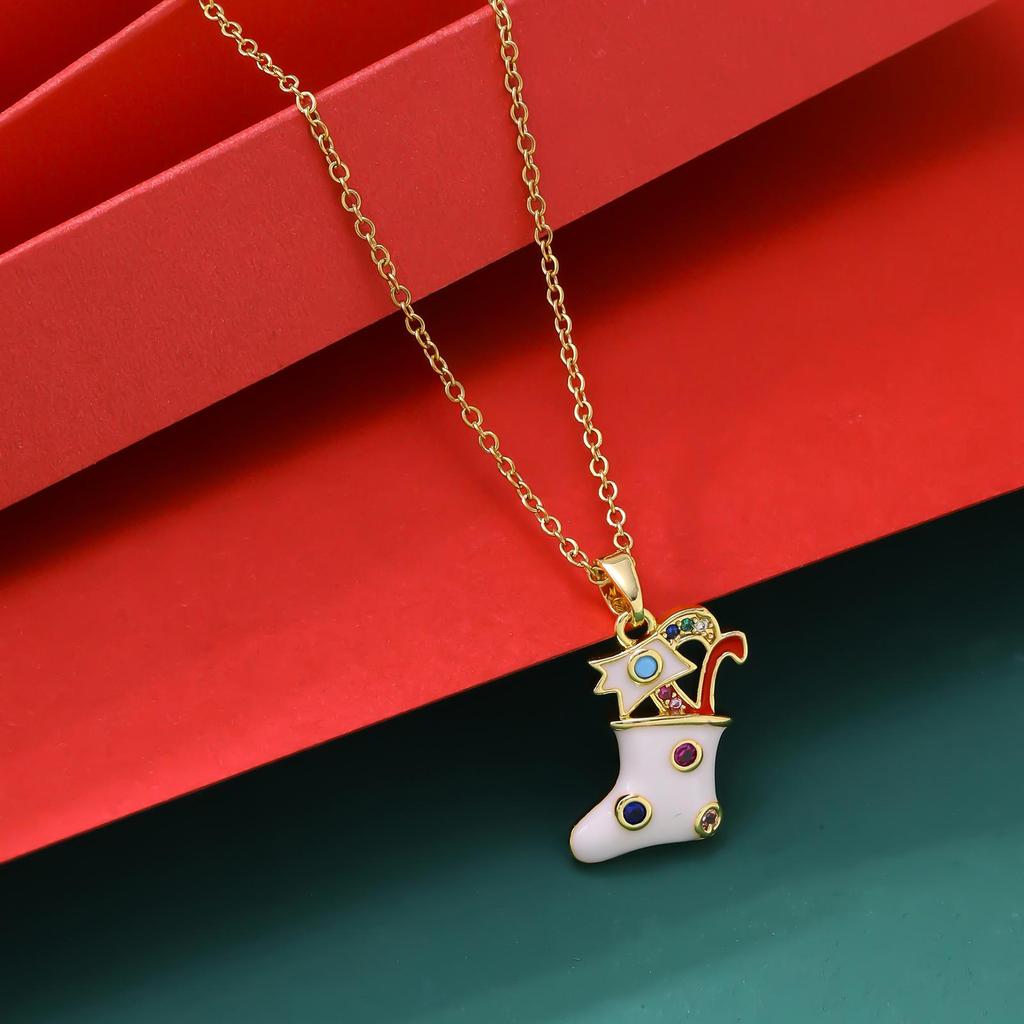 Праздничный набор носков, шапки, перчаток и ожерелья - Не выцветающие европейские и американские хиты продаж