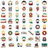 55 шт. наклеек South Park для детей | Мультяшные декали Водонепроницаемые для ноутбука, скейтборда, автомобиля, бутылки для воды Милый мультяшный стикер Подарочный набор